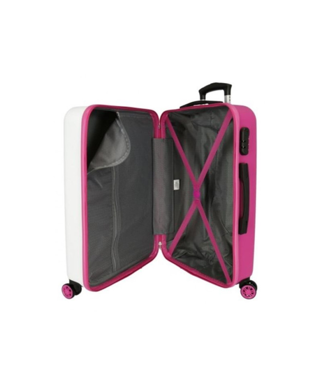 Valise Disney Abs 65Cm 4W Adorable Stitch Blanc