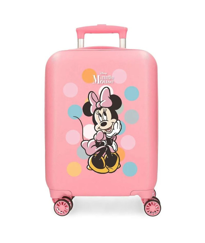 Trolley Disney Abs Mala 50 Cm.4R Minnie Coquette Rosa Rosa