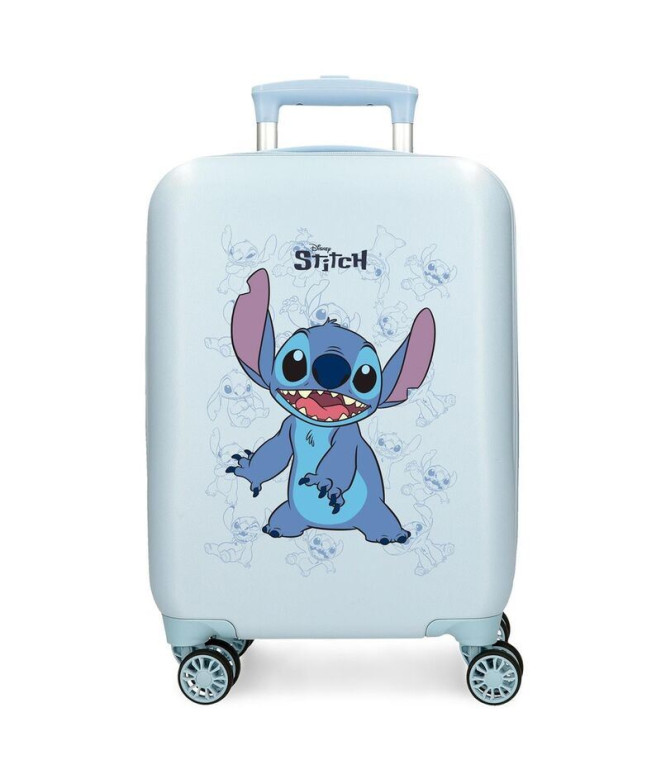 Trolley Disney Abs Mala 55Cm.4R.Happy Stitch Azul Marinho