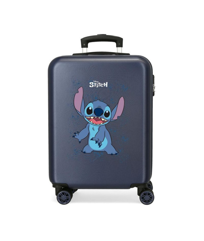 Maleta Disney Abs 55Cm 4R Happy Stitch Navy Azul