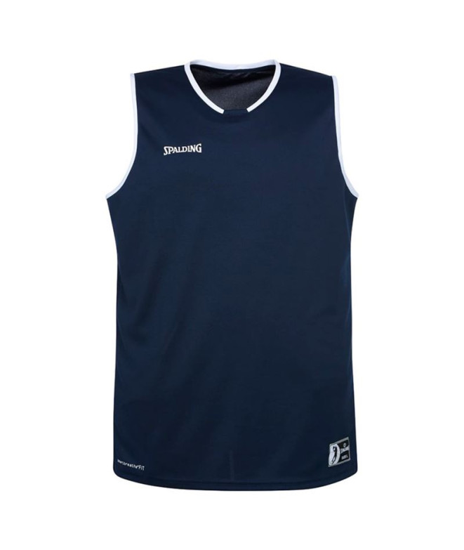 Camiseta Basquetebol Spalding Homem de Move Navy/White