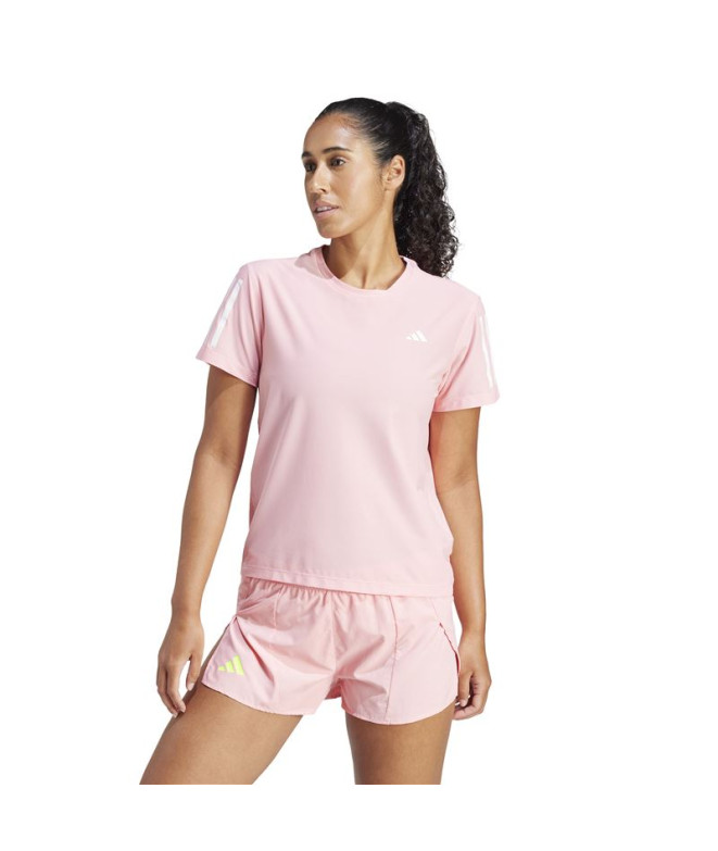 Camiseta de Running adidas Own The Run Mujer Rosa