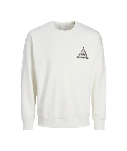 Sweat Homme Jack and Jones Jjmystic Cloud Dancer