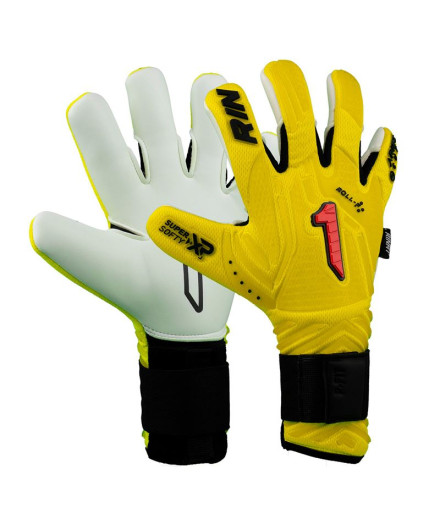 Luvas de goleiro Rinat Aries Nemesis Prime Amarelo/Branco