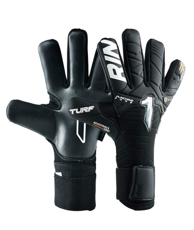Guantes de portero Rinat Kratos Turf Basic Negro