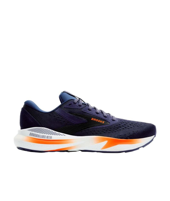 Zapatillas de Running Brooks Adrenaline GTS 24 Hombre Azul Marino/Naranja