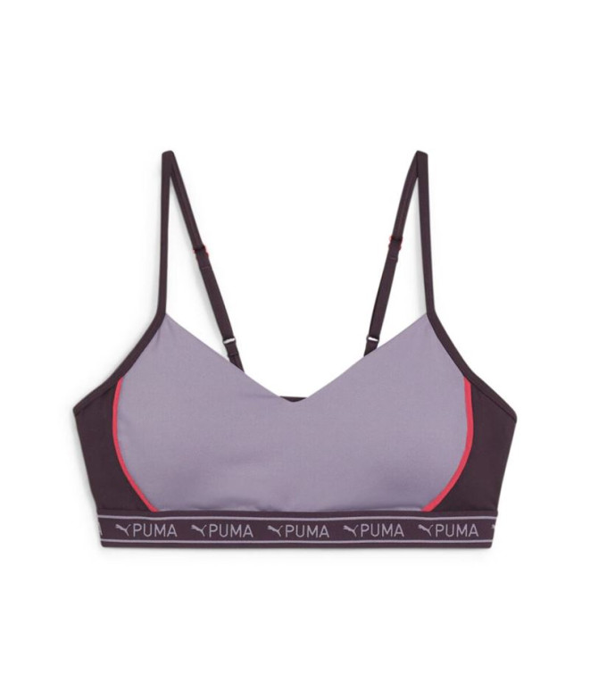 Sutiã esportivo Fitness Mulher by Puma Move Strong Bra Puma Move Strong Bra Puma Move Strong Bra Pale Plum