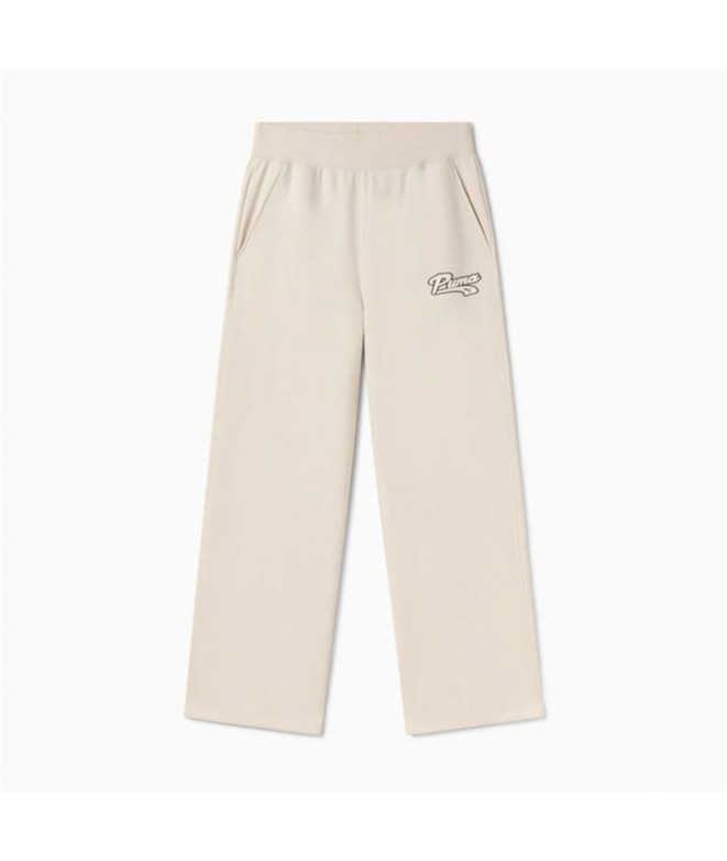 Pantalón Puma Essetials+ Script High Waist Straight Mujer