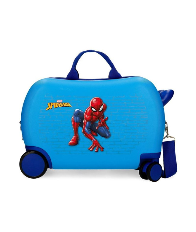 Valise Marvel Inf.Abs 4R.(2 Multi.) 45Cm. Spiderman Vigil Bleu