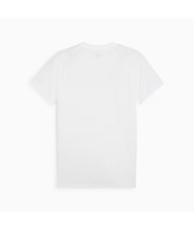 Camiseta Casual Puma Evostripe Hombre Blanco