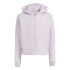Chaqueta adidas Future Icons 3 Bandas Cotton Fullzip Hoodie Niña Lila