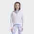 Chaqueta adidas Future Icons 3 Bandas Cotton Fullzip Hoodie Niña Lila