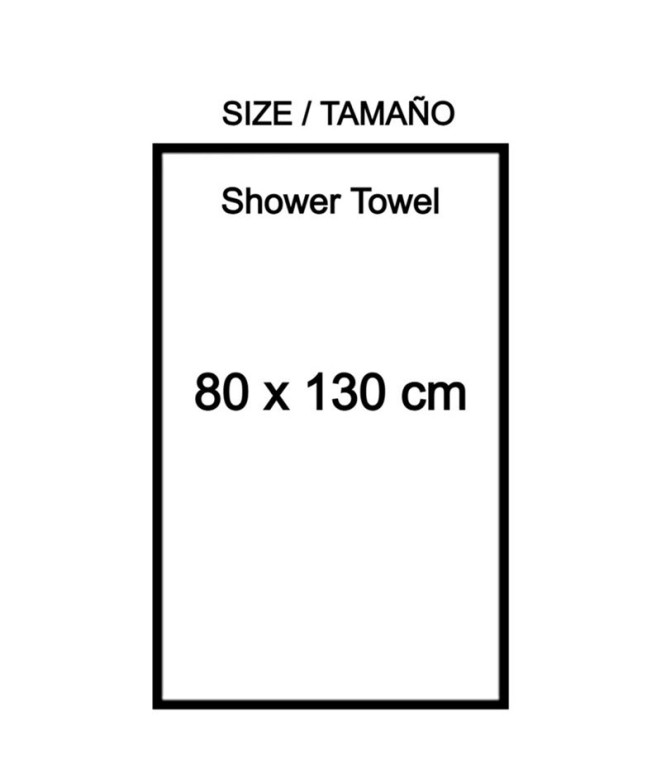 Toalla Microfibra Bali 80X130 Cm Gris Enebe