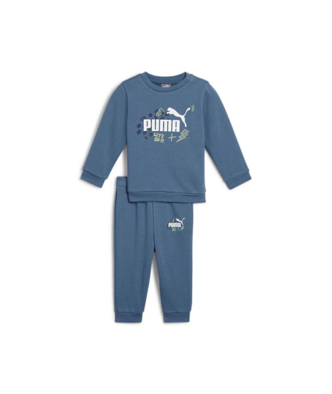 Calça Infantil Puma Ess+ Puma Fc Infant Jogger Tr Horizon Blue