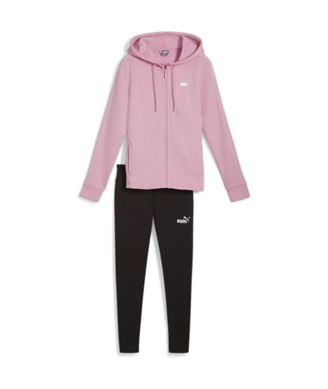 Survêtement Femme Puma Metallic Tracksuit Fl Mauve