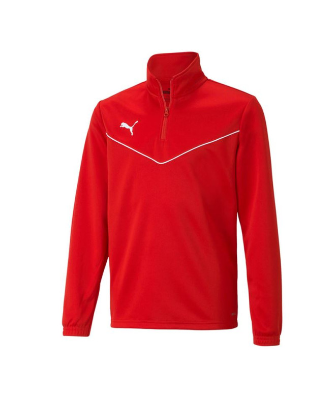 Moletom Infantil Puma 1/4 Team Rise Vermelho