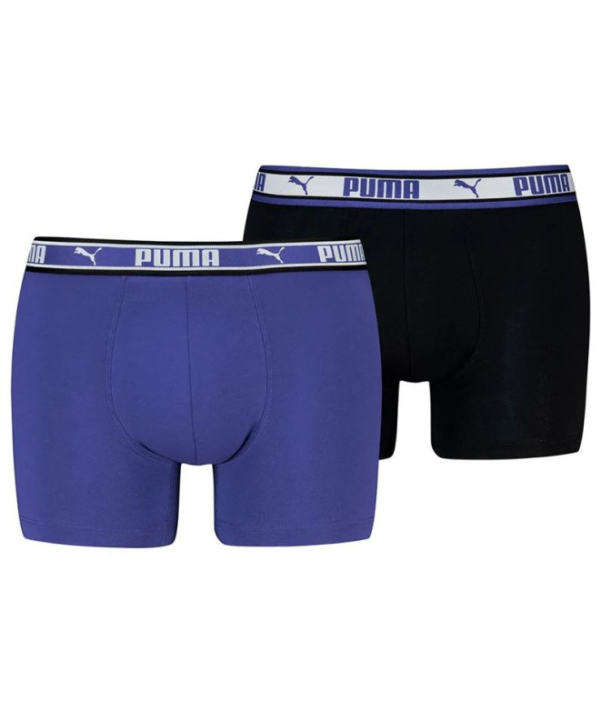 Cuecas Homem Puma Dual Logo Purple combo Pack