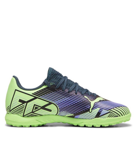 Botas de Fútbol Puma Future 7 Play Tt Infantil Verde/Morado