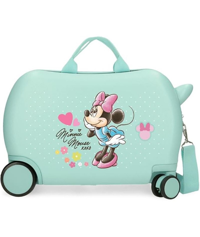 Mala Infantil Disney Abs Rolling 4W.(2 Multi.) 45Cm. Minnie Imagine Turquesa