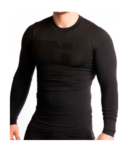 Camiseta Running de Lenço M/Larga Termica Dadpa Preto