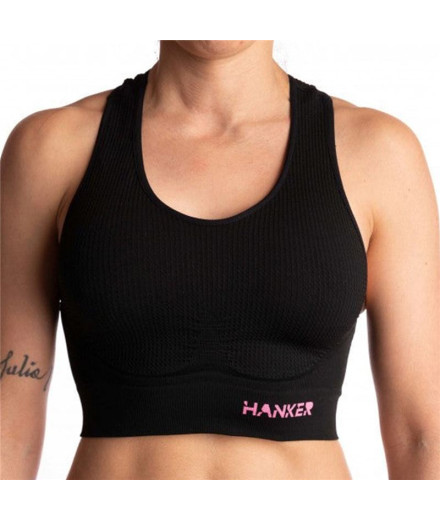 Top de Running Hanker Top Cane Negro
