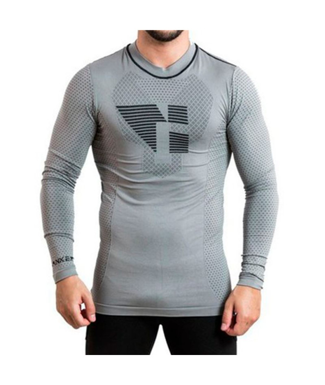 Camiseta de Running Hanker M/Larga Termica Dadpa Gris