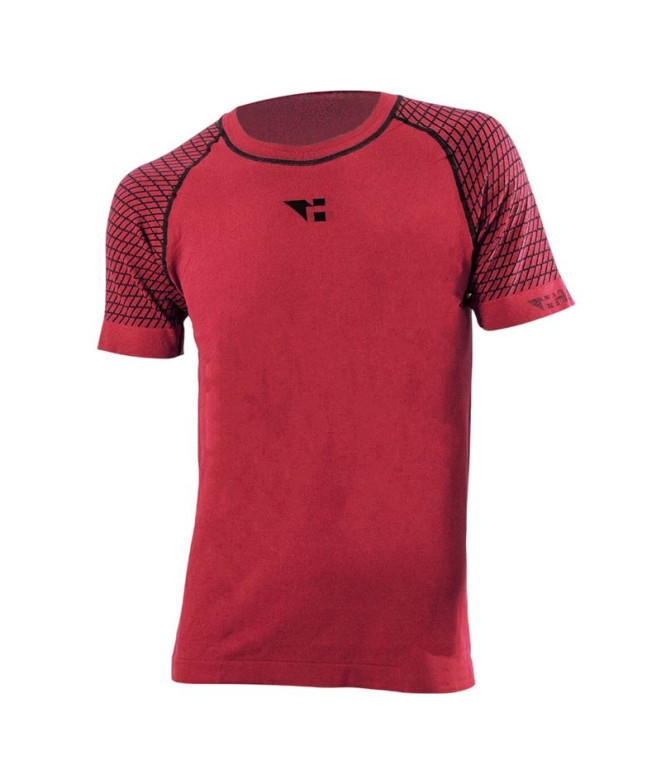 Camiseta running de Lenço M/Curto Vermelho