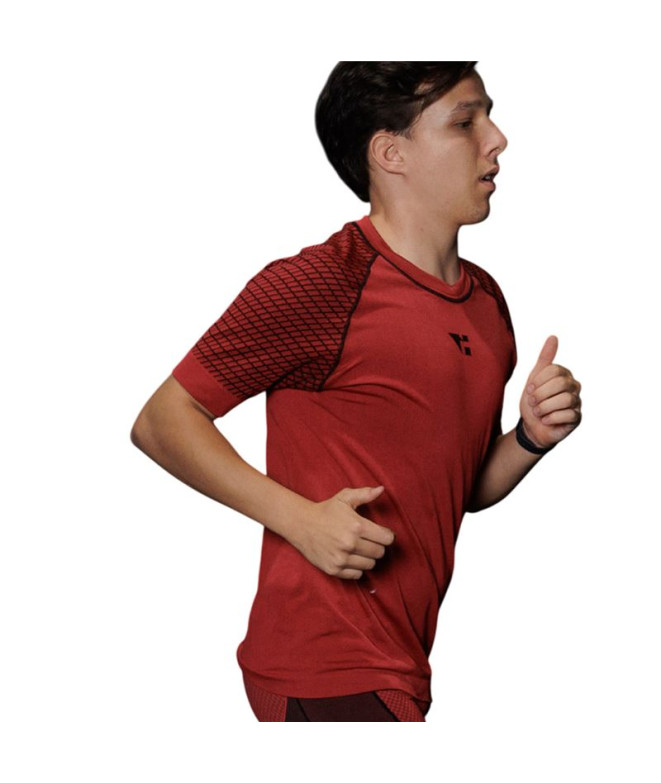 Camiseta running de Lenço M/Curto Vermelho
