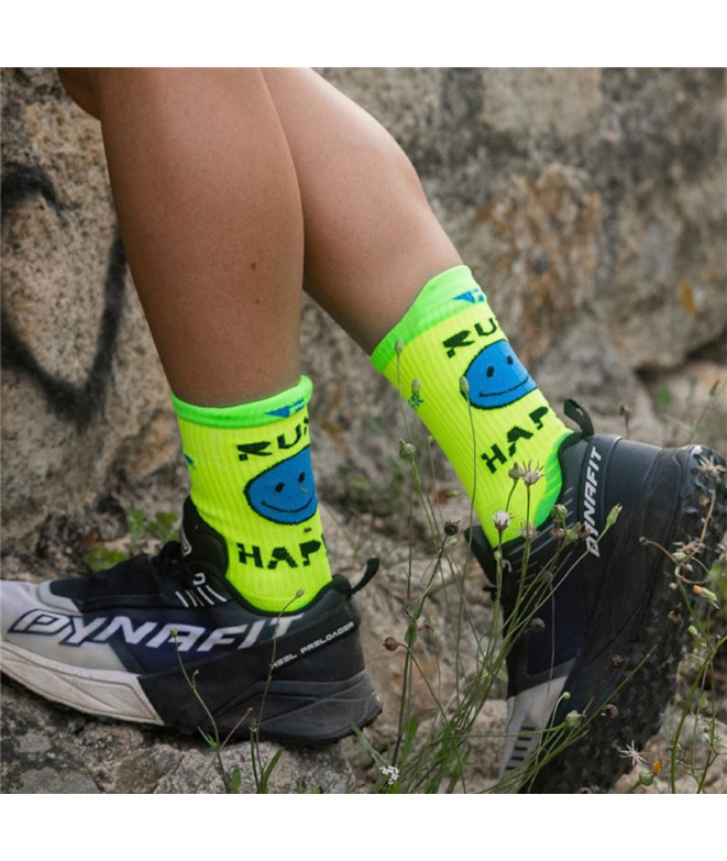 Chaussettes Running de Hanker Run Yellow