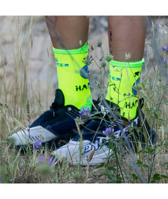 Chaussettes Running de Hanker Run Yellow