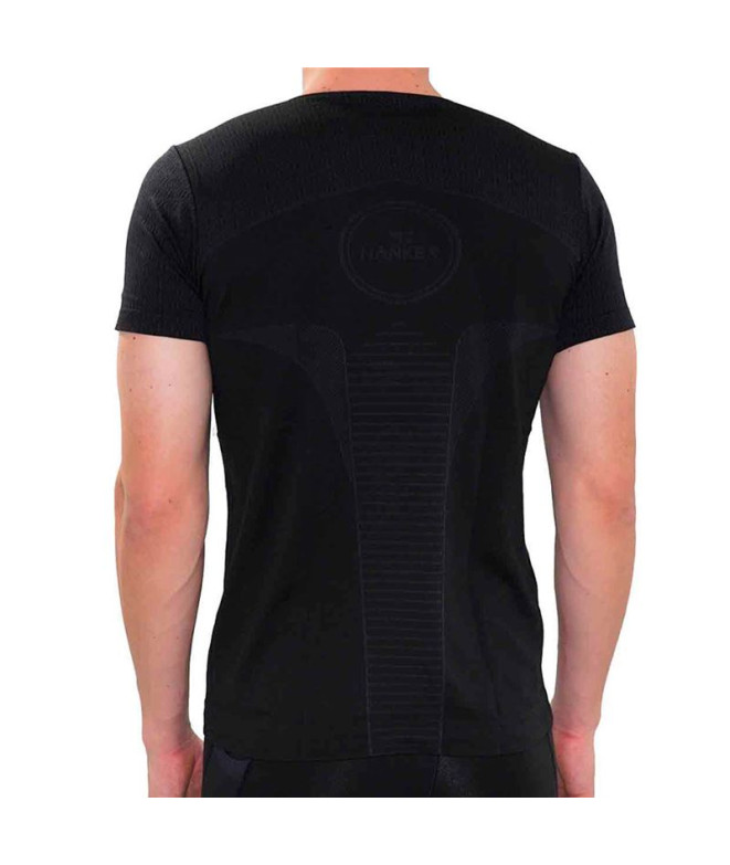 Camiseta Running by Hanker Dung Manga curta Preto