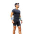 Camiseta Running by Hanker Dung Manga curta Preto