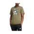 Camiseta adidas Camo Box Hombre Verde Oscuro