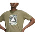 Camiseta adidas Camo Box Hombre Verde Oscuro