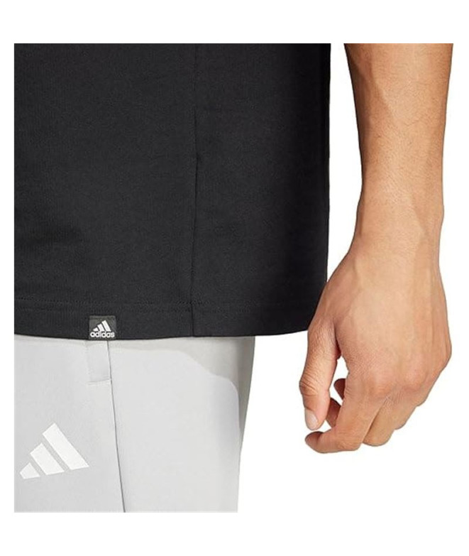 Camiseta adidas Homem Camo Lin Preto