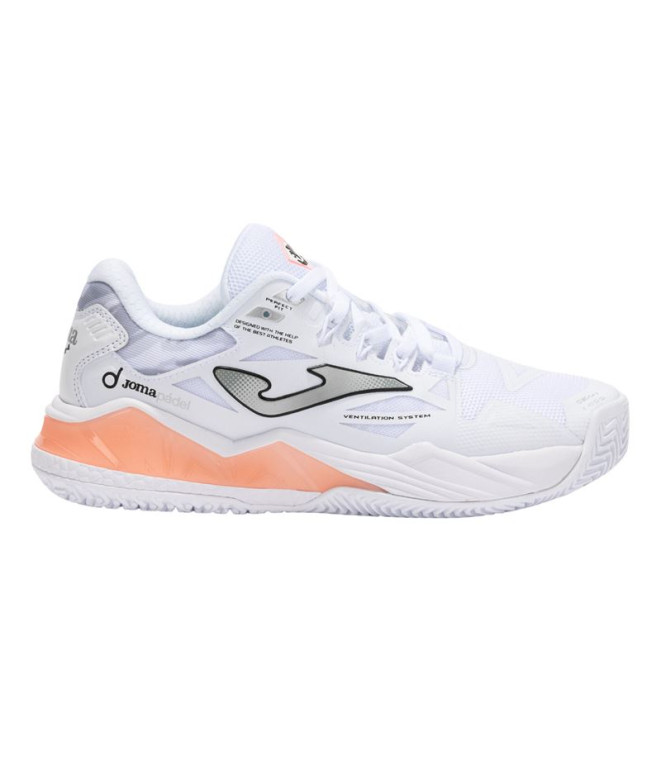 Sapatilhas Joma Mulher Spin Lady 2502 Branco Branco