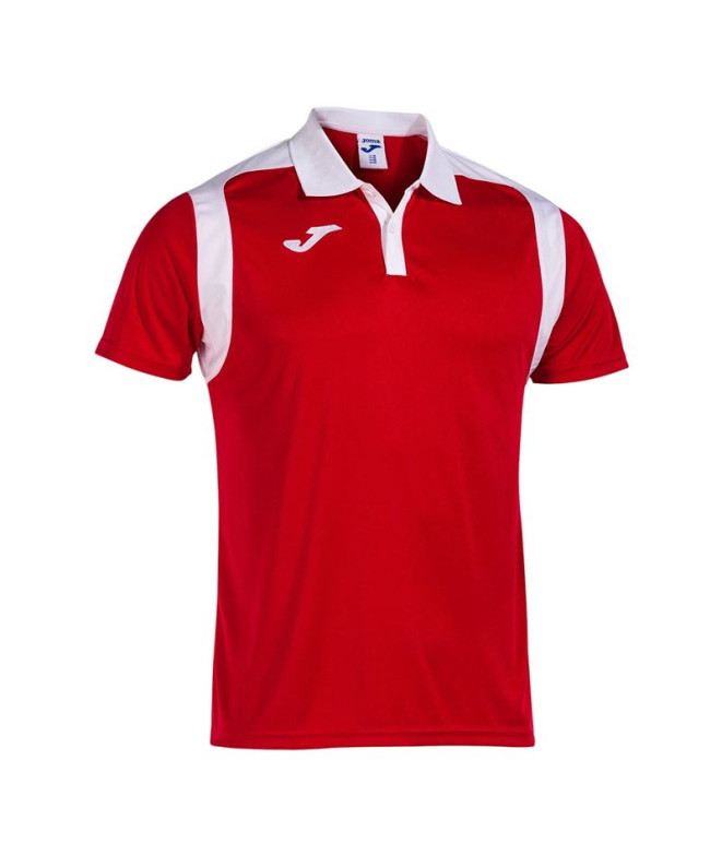 Polo Joma Campeonato V Vermelho-Branco Homem