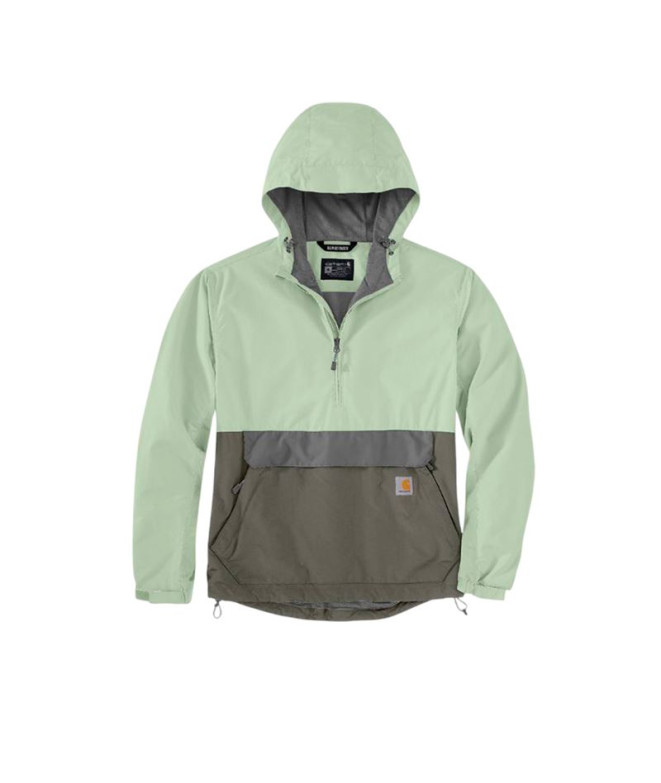 Casaco Homem Carhartt Lightweight Packable Anorak Tender Green/Dusty Olive