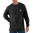 T-shirt Carhartt T-shirt de travail à poche L/S Homme Noir