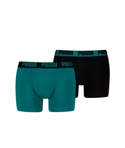 Cuecas Homem Puma Everyday Basic Verde-mar Pack Cuecas Homem Puma Everyday Basic Verde-mar Pack