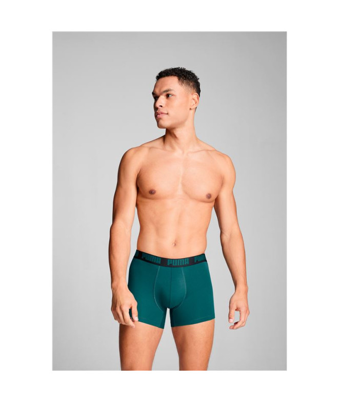 Cuecas Homem Puma Everyday Basic Verde-mar Pack