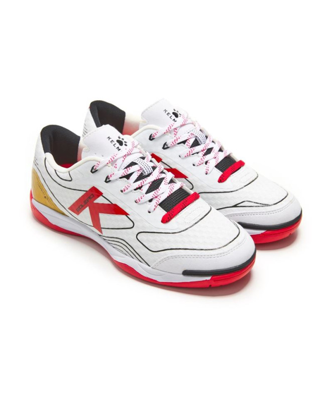 Chaussures De Football Sala Kelme Goleiro Blanco