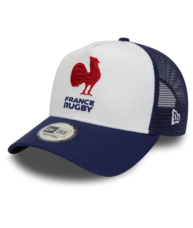 Boné New Era Rugby Trucker France Edition Ffr Marinha/Branco