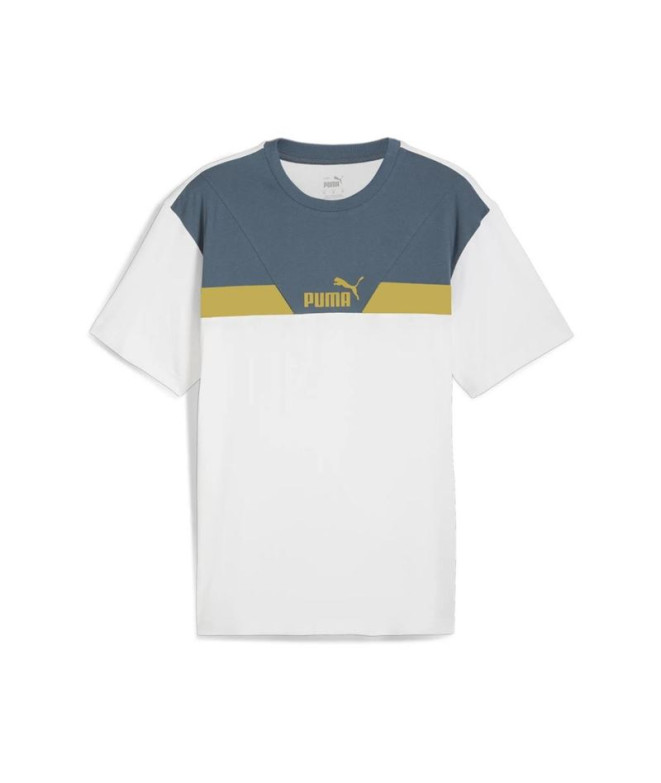 Camiseta Casual Puma Power Colorblock Homem