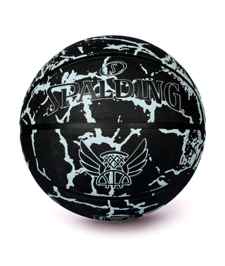 Balón de Baloncesto Spalding Flight Crack Negro & Blanco... Balón de Baloncesto Spalding Flight Crack Negro & Blanco...
