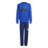 Conjunto adidas Bl French Terry Jog 240 Infantil Azul/Negro