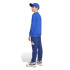 Conjunto adidas Bl French Terry Jog 240 Infantil Azul/Negro