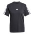 Camiseta adidas Mulher 3 Bandas Sj Preto/Branco