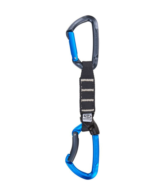 Set Mosquetões Climbing Technology Lime NY Pro 12cm Anthracite/Electric Blue