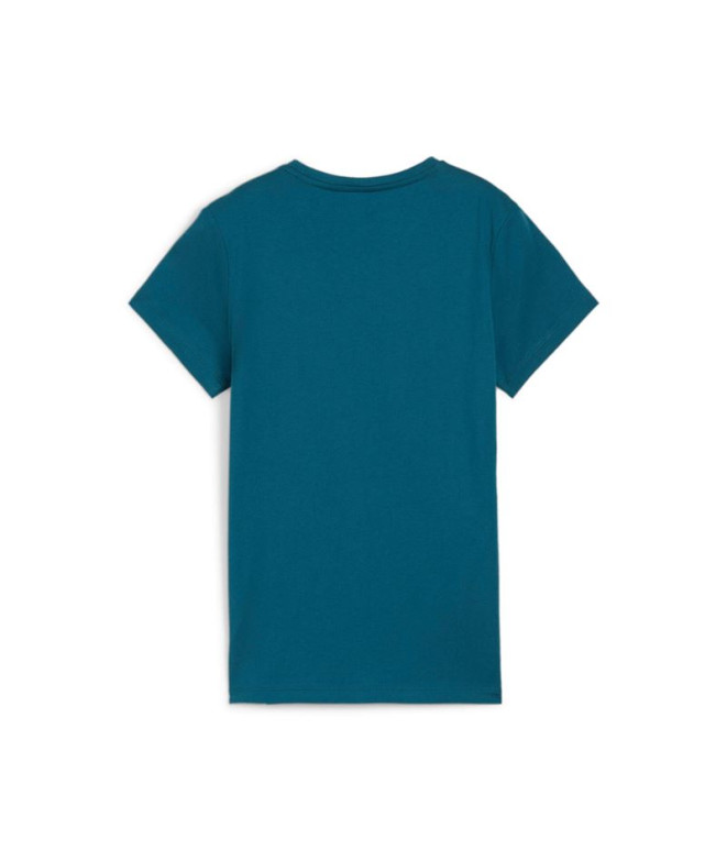 Camiseta Mulher Puma Essentials Logo Azul